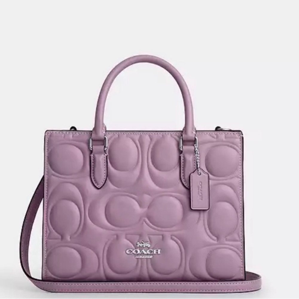 Coach Maggie Small Tote Bag Signature Leather CY670 Jasmine
